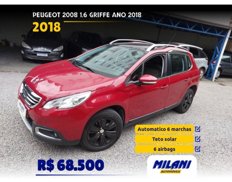 2008 1.6 16v flex griffe 4p automatico 2018 bento goncalves