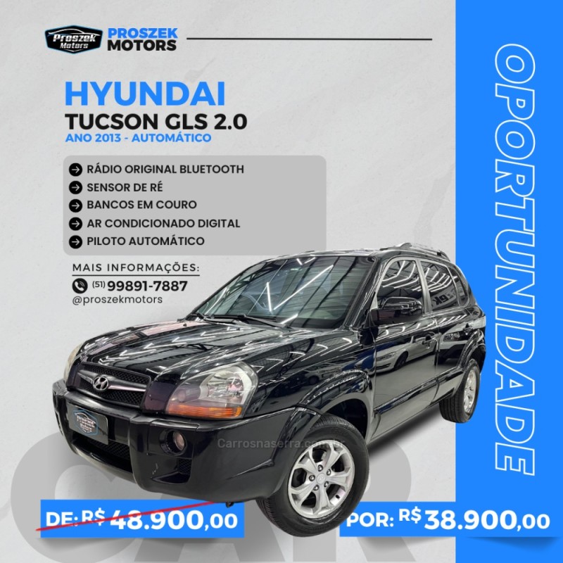 TUCSON 2.0 MPFI GLS 16V 143CV 2WD GASOLINA 4P AUTOMÁTICO - 2013 - CANOAS