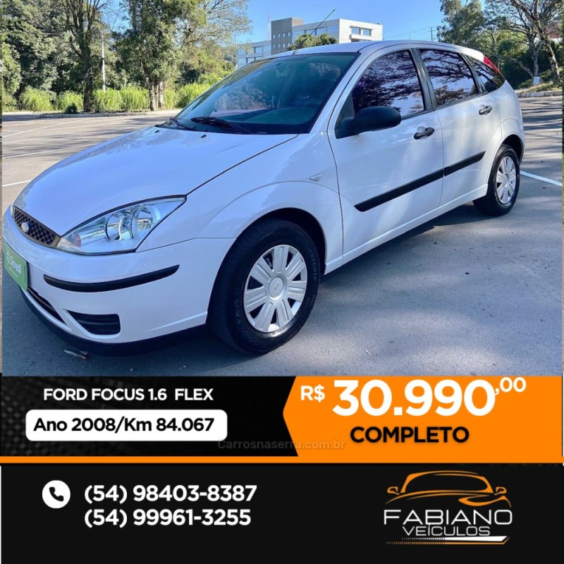 FOCUS 1.6 8V FLEX 4P MANUAL - 2008 - BENTO GONçALVES
