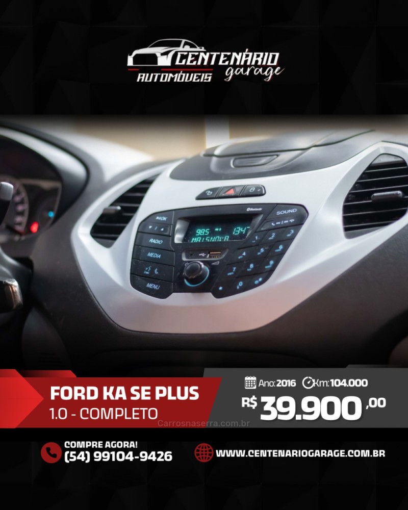 KA 1.0 SE PLUS 12V FLEX 4P MANUAL - 2016 - CAXIAS DO SUL