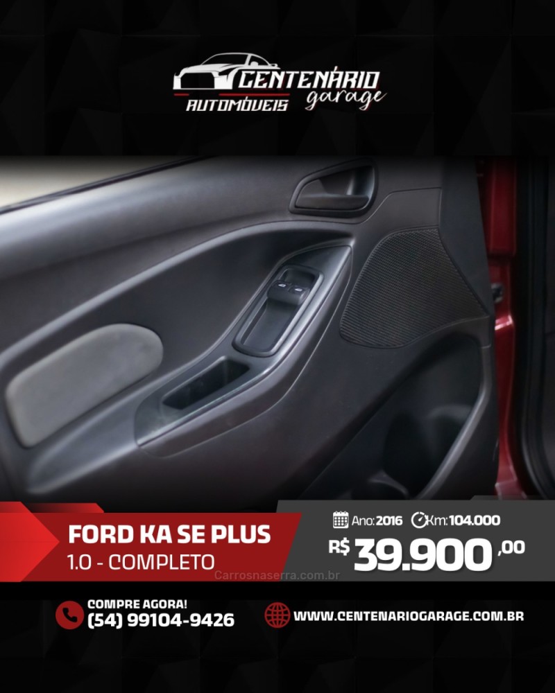 KA 1.0 SE PLUS 12V FLEX 4P MANUAL - 2016 - CAXIAS DO SUL