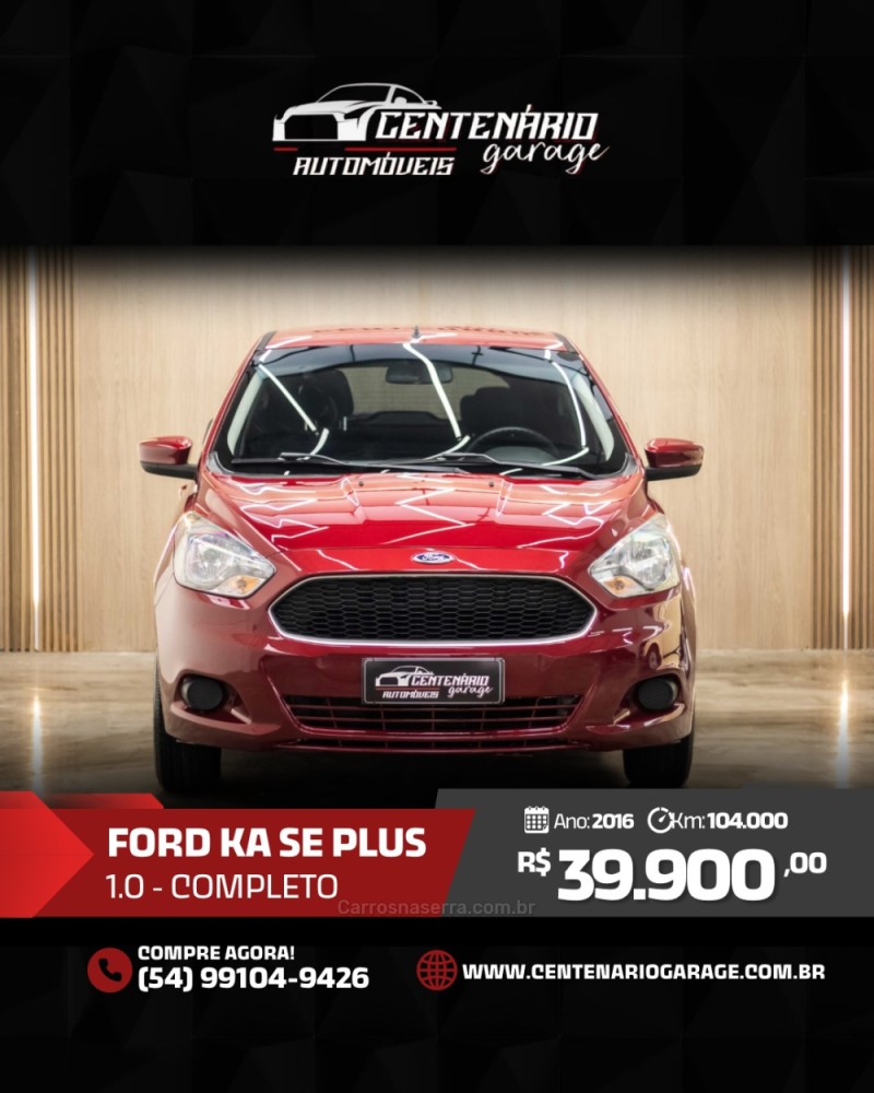 KA 1.0 SE PLUS 12V FLEX 4P MANUAL - 2016 - CAXIAS DO SUL