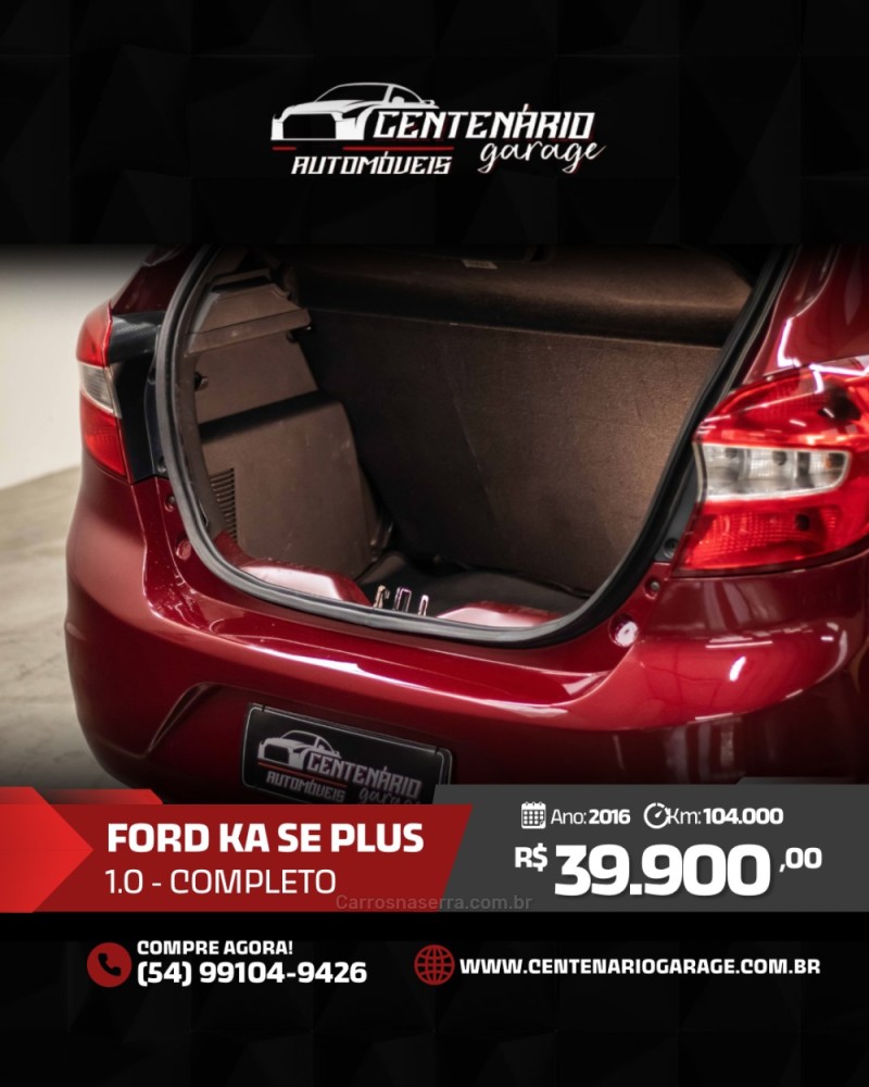 KA 1.0 SE PLUS 12V FLEX 4P MANUAL - 2016 - CAXIAS DO SUL