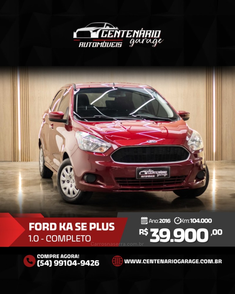 KA 1.0 SE PLUS 12V FLEX 4P MANUAL - 2016 - CAXIAS DO SUL