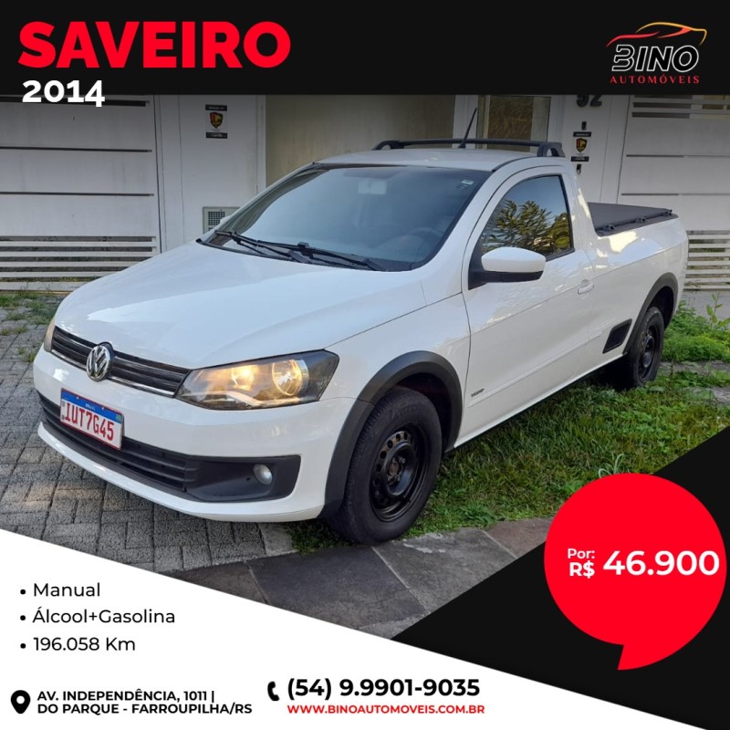 saveiro 1.6 mi ce 8v flex 2p manual g.vi 2014 farroupilha