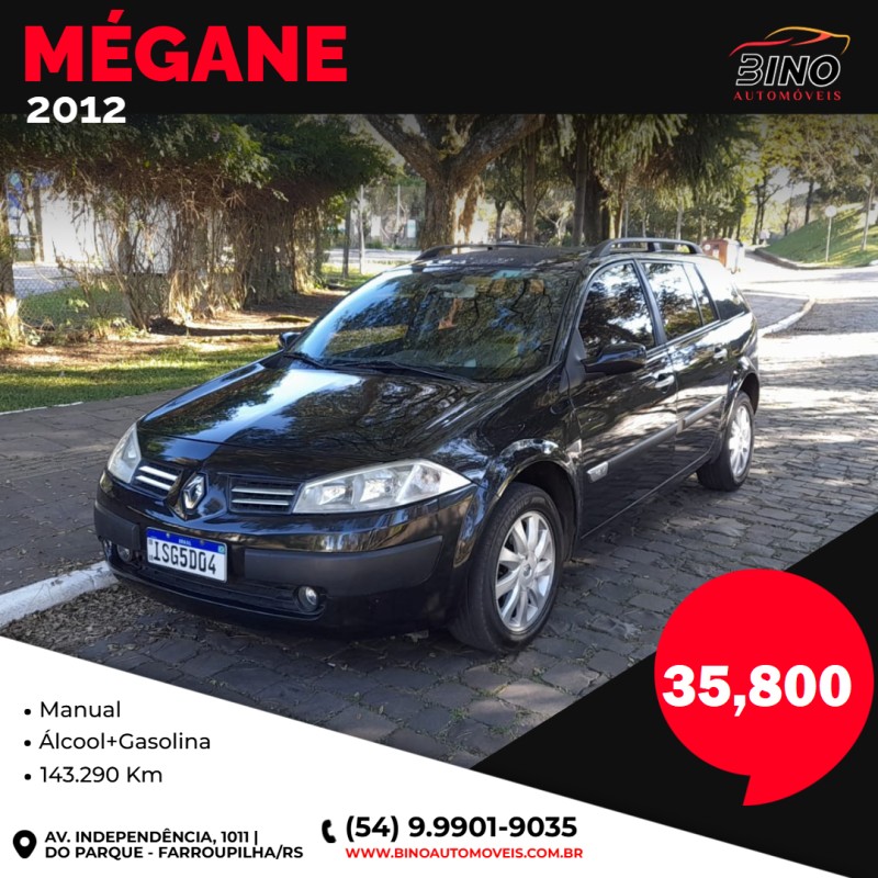 megane 1.6 dynamique grand tour 16v flex 4p manual 2012 farroupilha