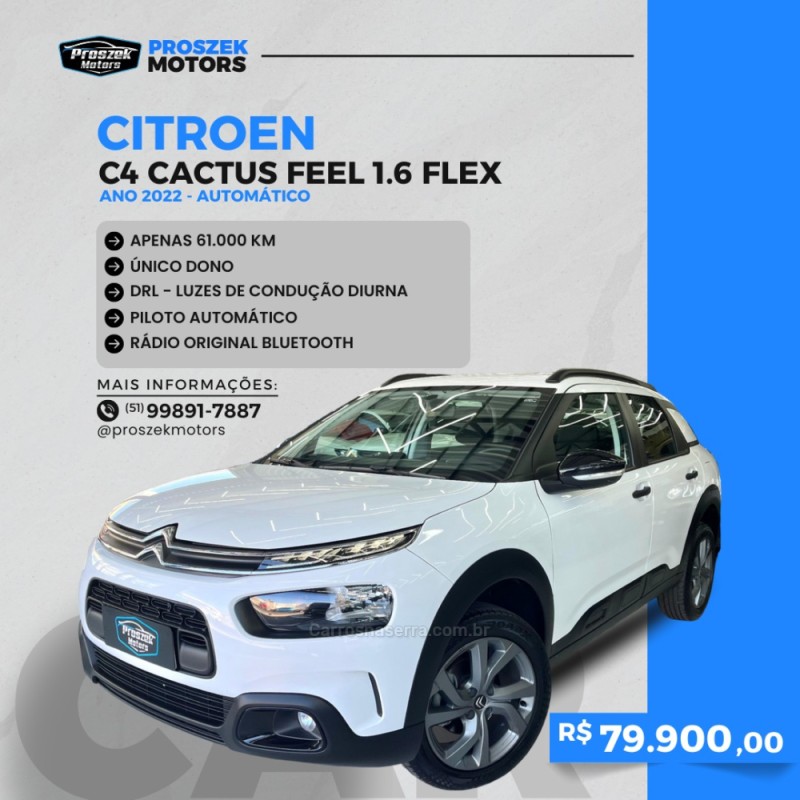 C4 CACTUS 1.6 VTI FEEL FLEX 4P AUTOMATICO - 2022 - CANOAS