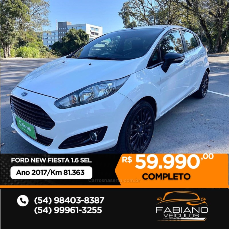 FIESTA 1.6 SEL HATCH 16V FLEX 4P MANUAL - 2017 - BENTO GONçALVES