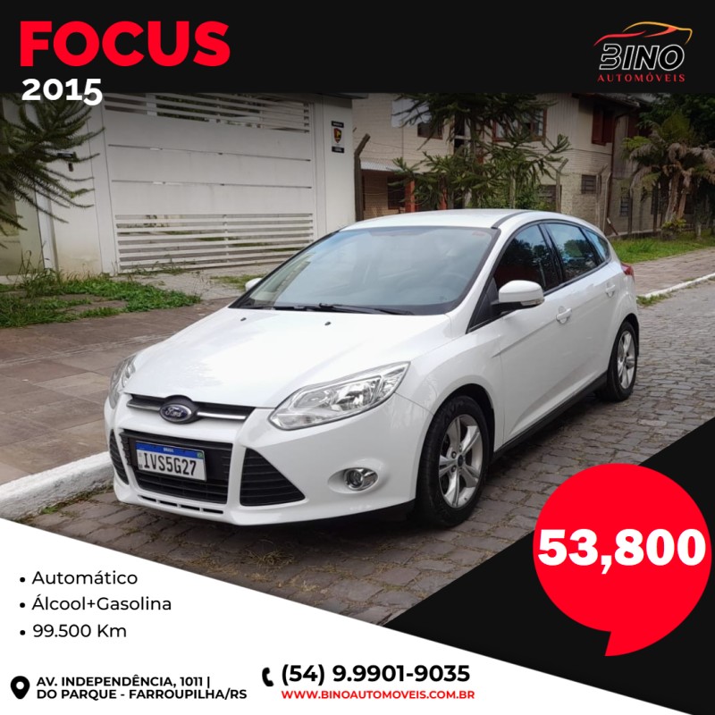 focus 1.6 se hatch 16v flex 4p automatico 2015 farroupilha