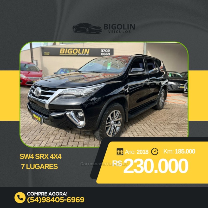 HILUX SW4 2.8 SRX 4X4 7 LUGARES 16V TURBO INTERCOOLER DIESEL 4P AUTOMÁTICO