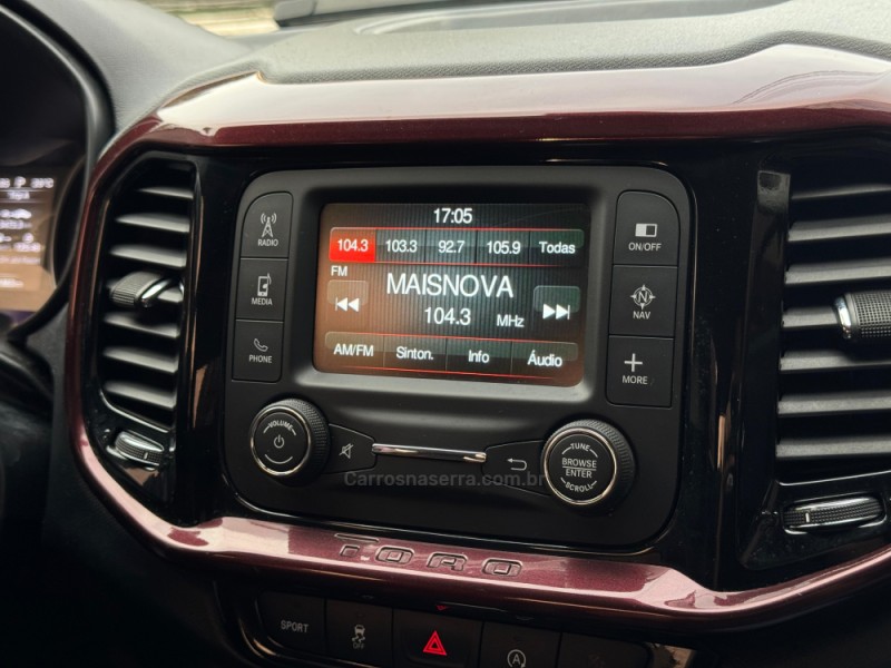 TORO 1.8 16V EVO FLEX FREEDOM ROAD AUTOMÁTICO - 2016 - LAGOA VERMELHA