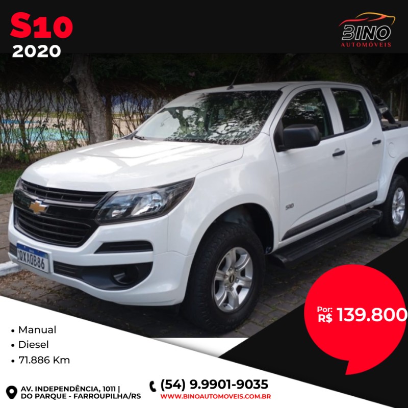 s10 2.8 ls 4x2 cd 16v turbo diesel 4p manual 2020 farroupilha