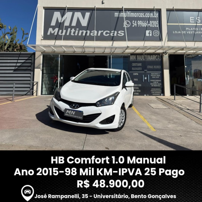 HB20 1.0 COMFORT 12V FLEX 4P MANUAL - 2015 - BENTO GONçALVES