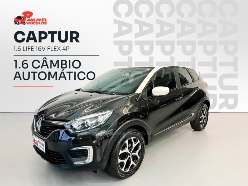 captur 1.6 life 16v flex 4p automatico 2018 caxias do sul