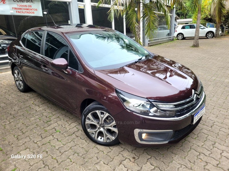 c4 lounge 1.6 shine 16v turbo flex 4p automatico 2018 nova prata