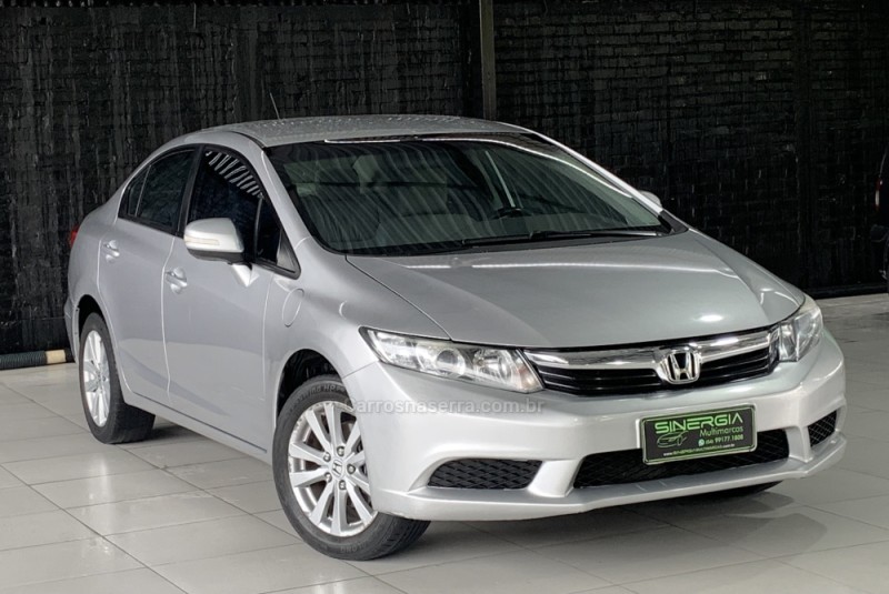 CIVIC 1.8 LX 16V GASOLINA 4P MANUAL - 2012 - CAXIAS DO SUL
