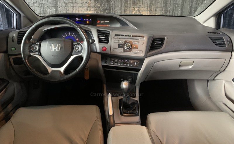CIVIC 1.8 LX 16V GASOLINA 4P MANUAL - 2012 - CAXIAS DO SUL