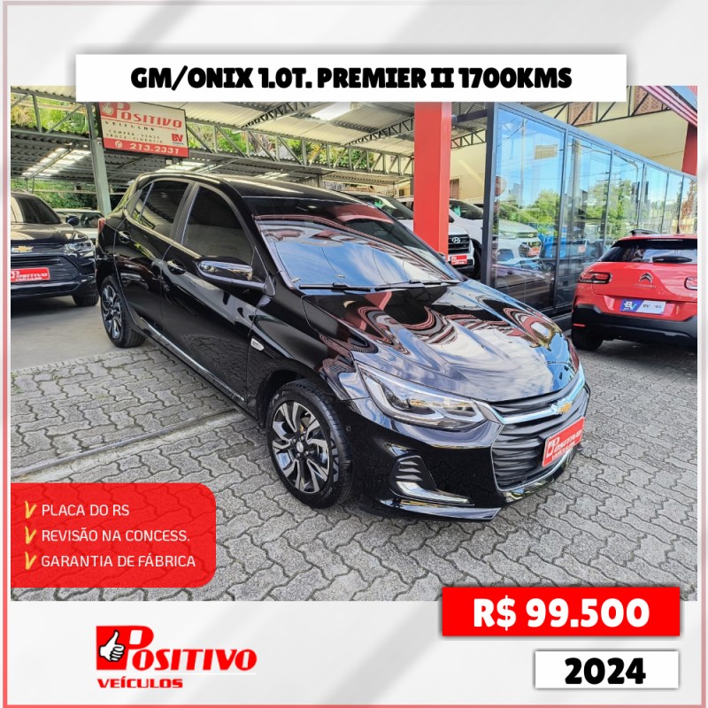 ONIX 1.0	PREMIER II PLUS 12V TURBO FLEX 4P AUTOMÁTICO - 2024 - CAXIAS DO SUL