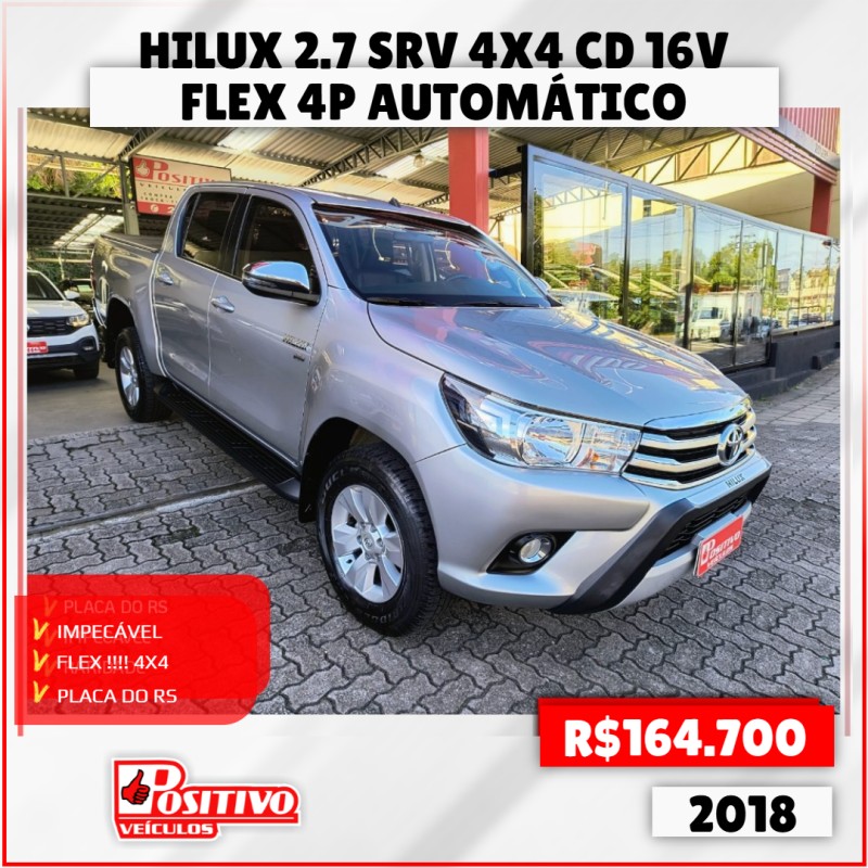 HILUX 2.7 SRV 4X4 CD 16V FLEX 4P AUTOMÁTICO