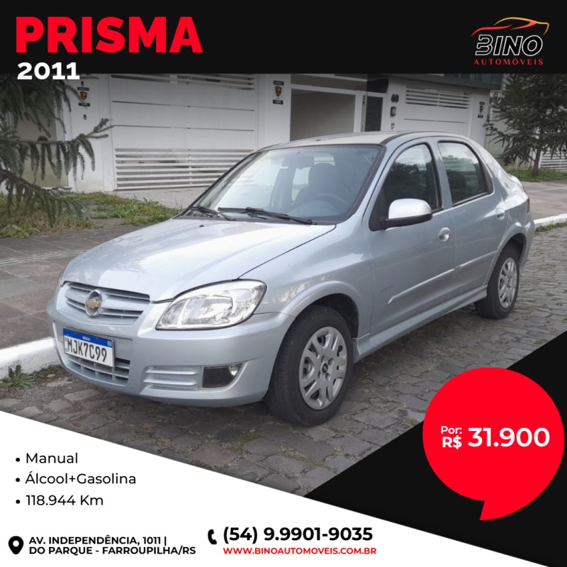 PRISMA 1.4 MPFI MAXX 8V FLEX 4P MANUAL - 2011 - FARROUPILHA