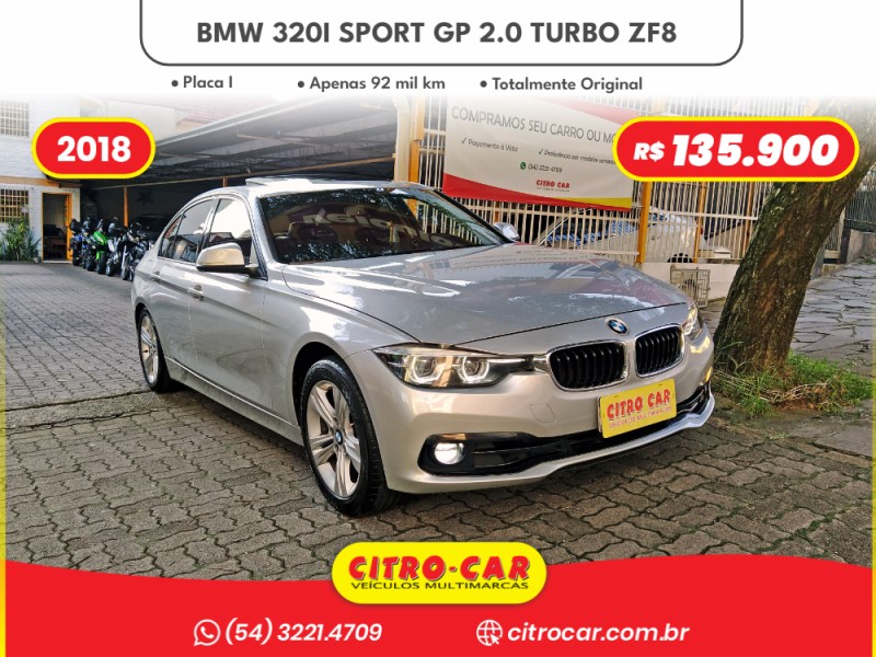320i 2.0 sport gp 16v turbo active flex 4p automatico 2018 caxias do sul