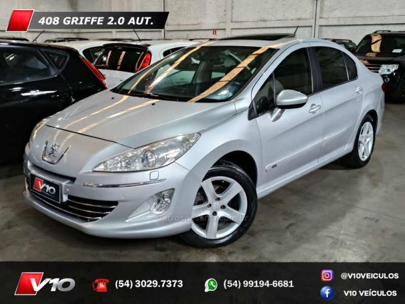 408 2.0 griffe 16v flex 4p automatico 2012 caxias do sul