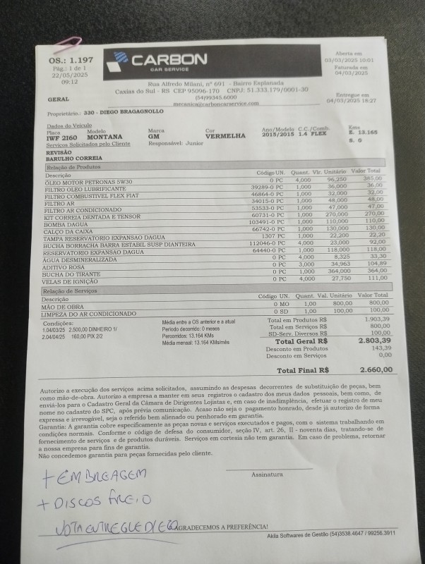 MONTANA 1.4 MPFI LS CS 8V FLEX 2P MANUAL - 2015 - CAXIAS DO SUL