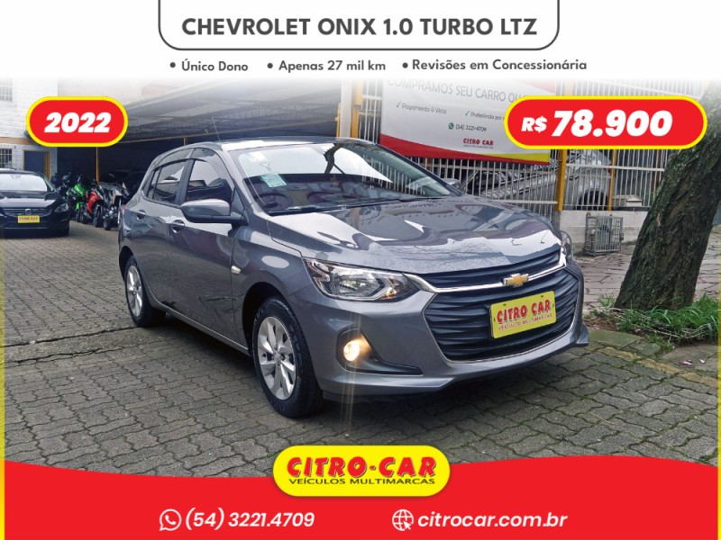 onix 1.0 ltz 12v turbo flex 4p manual 2022 caxias do sul