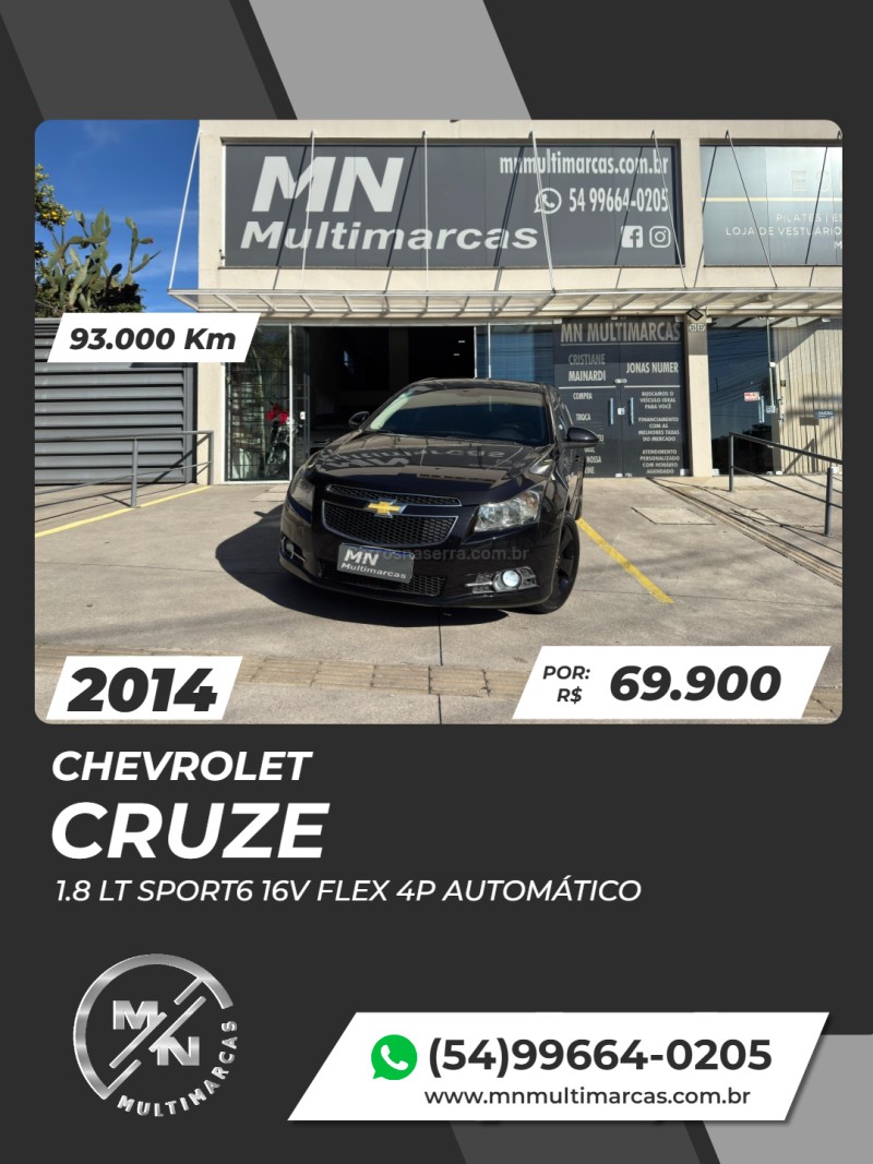 CRUZE 1.8 LT SPORT6 16V FLEX 4P AUTOMÁTICO