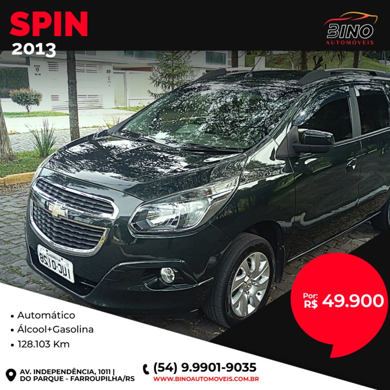 spin 1.8 ltz 8v flex 4p automatico 2013 farroupilha