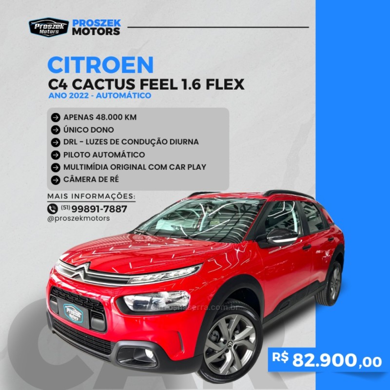 C4 CACTUS 1.6 VTI FEEL FLEX 4P AUTOMATICO - 2021 - CANOAS