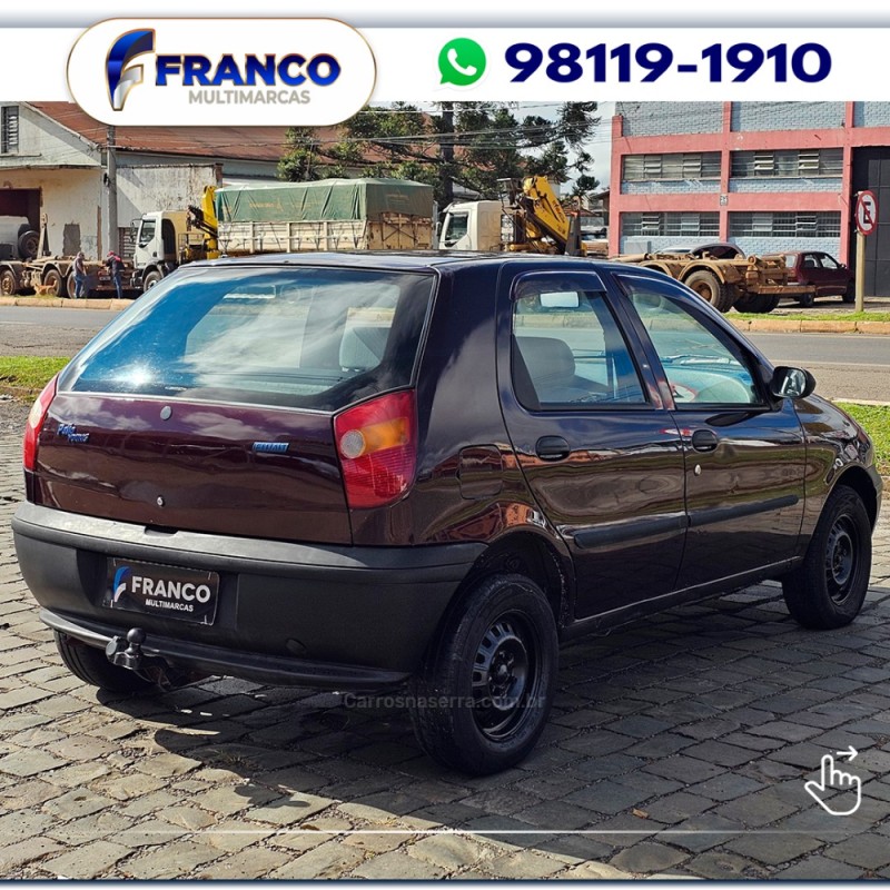 PALIO 1.0 MPI YOUNG 8V GASOLINA 4P MANUAL - 2001 - VACARIA