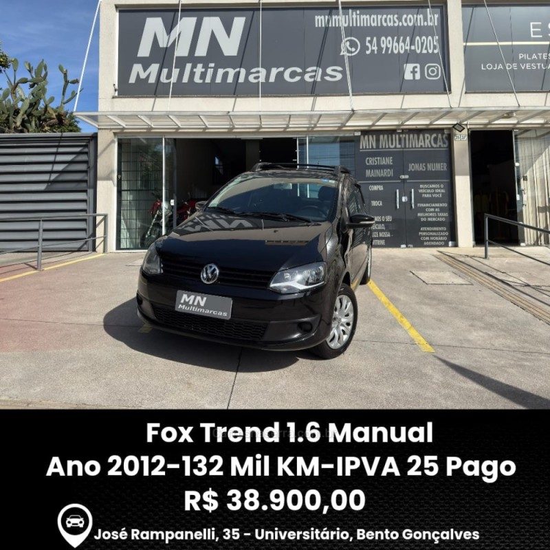 FOX 1.6 MI ITREND 8V FLEX 4P MANUAL - 2012 - BENTO GONçALVES