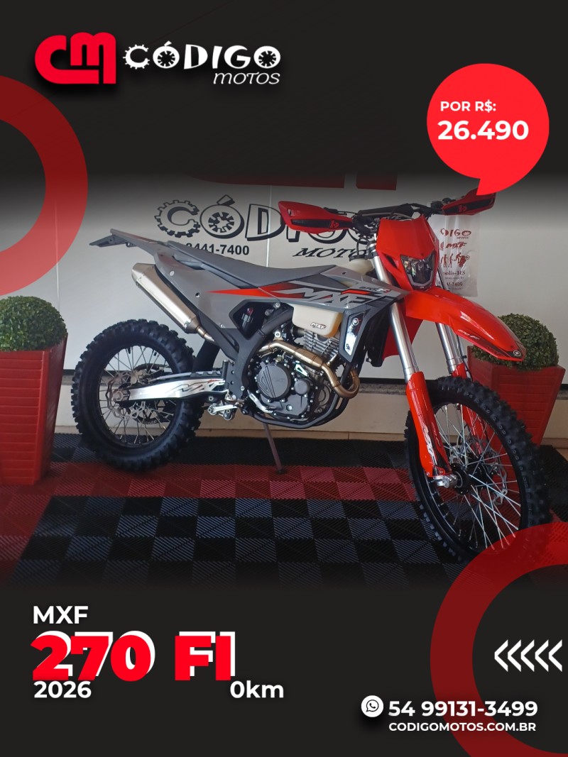 MXF - 270 FI - 2026/2026 - Cinza - R$ 26.490,00