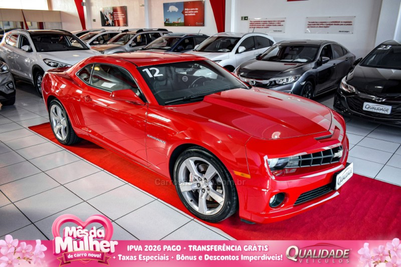 camaro 6.2 ss coupe v8 gasolina 2p automatico 2012 santa cruz do sul