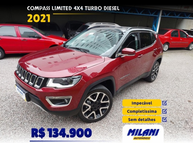 compass 2.0 16v diesel limited 4x4 automatico 2021 bento goncalves