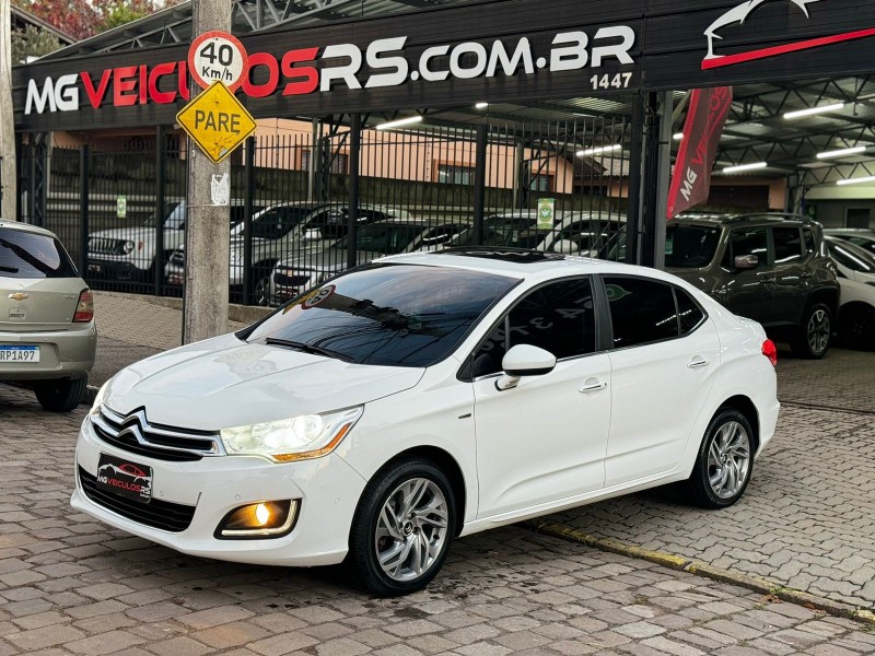 c4 lounge 1.6 exclusive 16v turbo flex 4p automatico 2015 caxias do sul