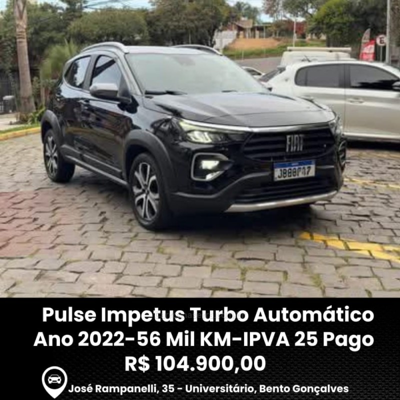 pulse 1.0 impetus turbo 200 12v flex 4p automatico 2022 bento goncalves