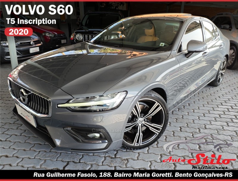 s60 2.0 t5 inscription 16v turbo gasolina 4p automatico 2020 bento goncalves