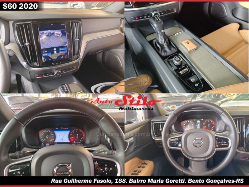 S60 2.0 T5 INSCRIPTION 16V TURBO GASOLINA 4P AUTOMÁTICO - 2020 - BENTO GONçALVES