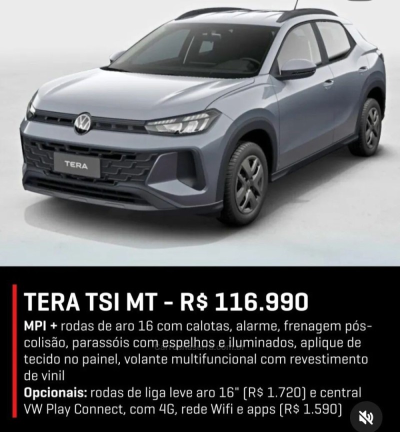 tera 1.0 tsi 12v flex 4p manual 2027 caxias do sul