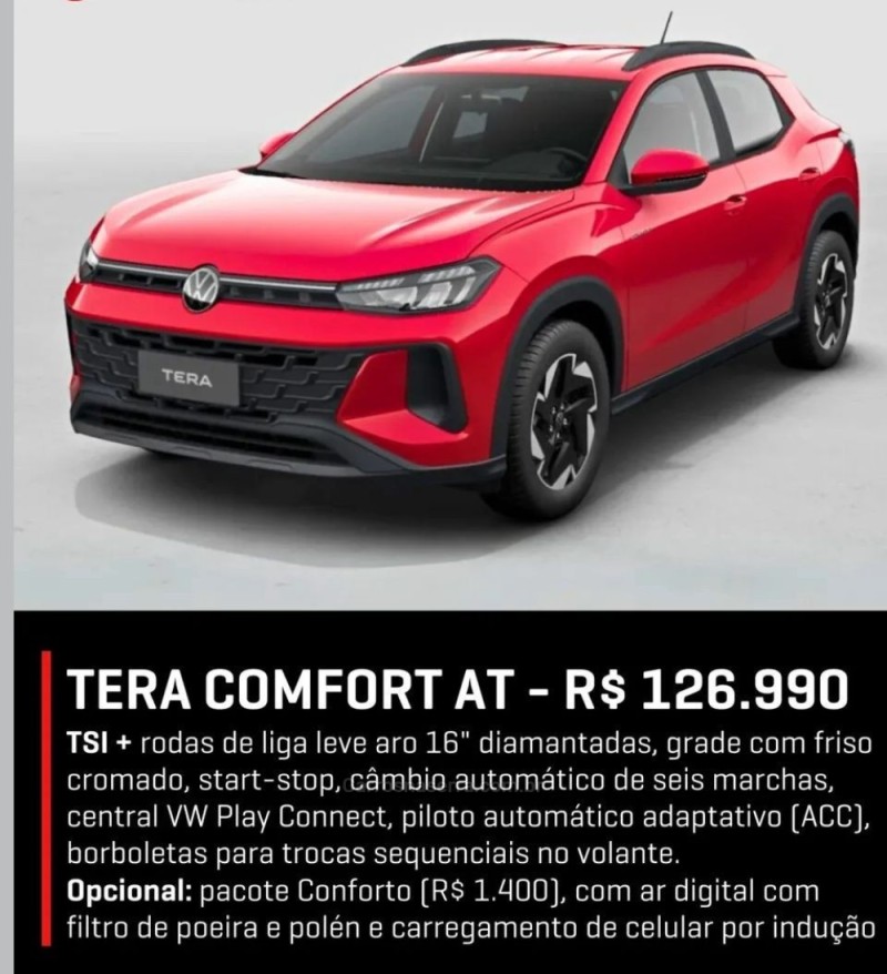 TERA 1.0 TSI 12V FLEX 4P AUTOMÁTICO