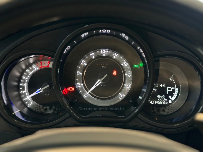 C3 1.6 EXCLUSIVE 16V FLEX 4P AUTOMÁTICO - 2016 - CAXIAS DO SUL