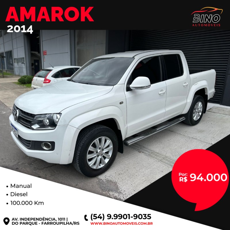 amarok 2.0 highline 4x4 cd 16v turbo intercooler diesel 4p automatico 2014 farroupilha