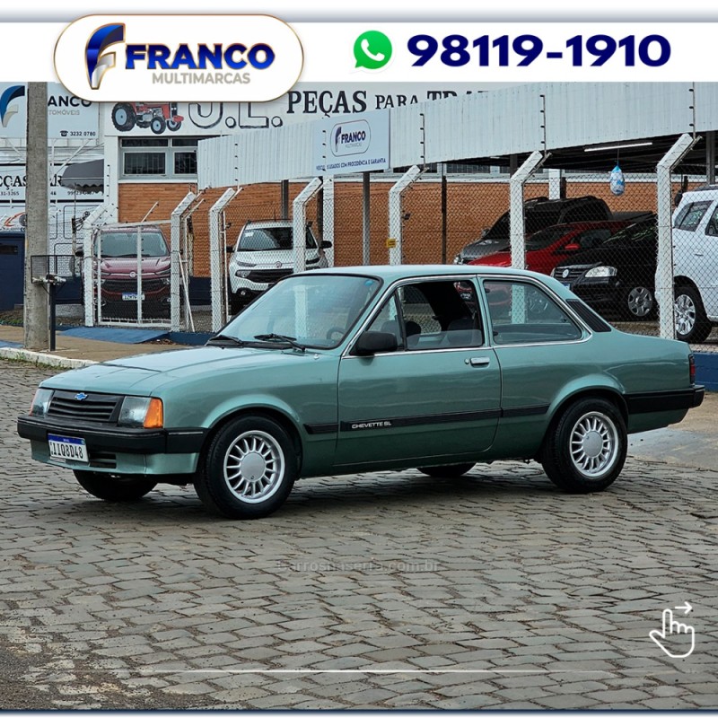 CHEVETTE 1.6 SL 8V GASOLINA 2P MANUAL - 1989 - VACARIA