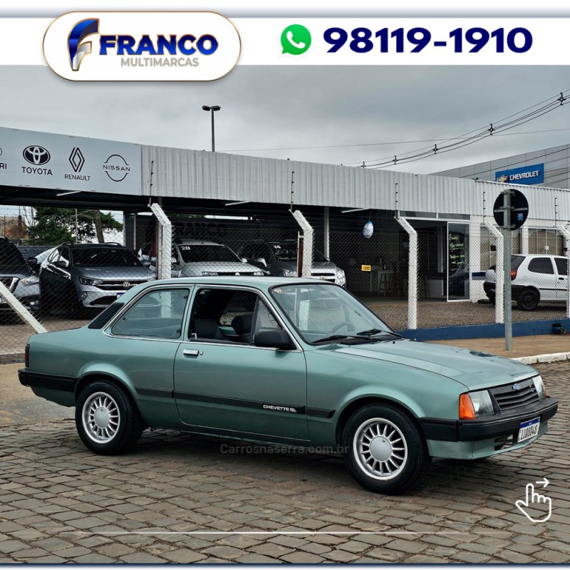 CHEVETTE 1.6 SL 8V GASOLINA 2P MANUAL - 1989 - VACARIA