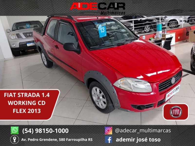 STRADA 1.4 MPI WORKING CD 8V CELEBRATION FLEX 2P MANUAL - 2013 - FARROUPILHA