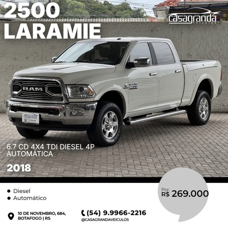 2500 LARAMIE 6.7 CD 4X4 TDI DIESEL 4P AUTOMÁTICA