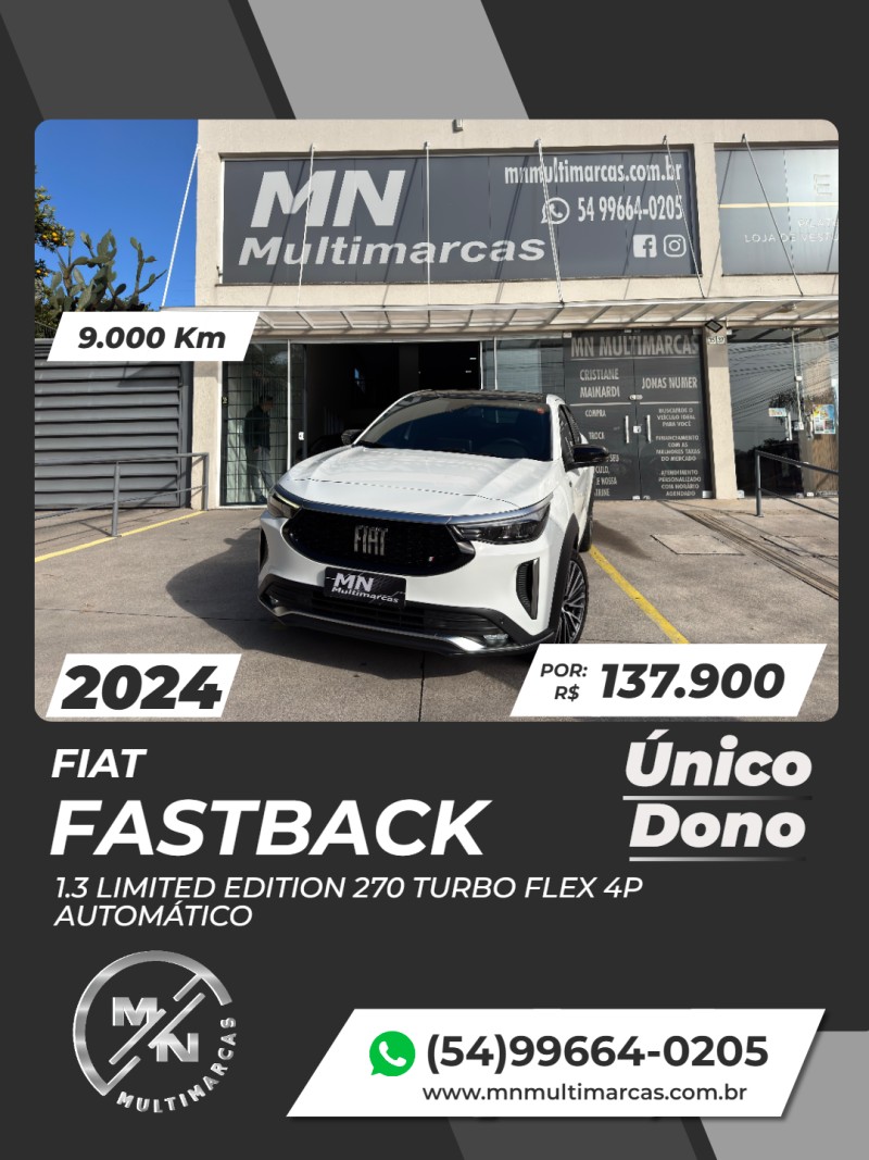 fastback 1.3 limited edition 270 turbo flex 4p automatico 2024 bento goncalves