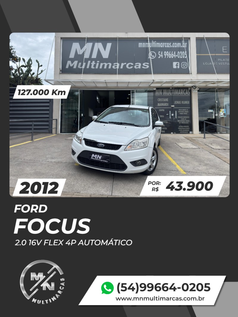 focus 2.0 16v flex 4p automatico 2012 bento goncalves